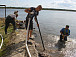 Возведение шпунтовой стенки берегоукрепления. Фото Татьяны Зайцевой, источник vk.com/krokhino